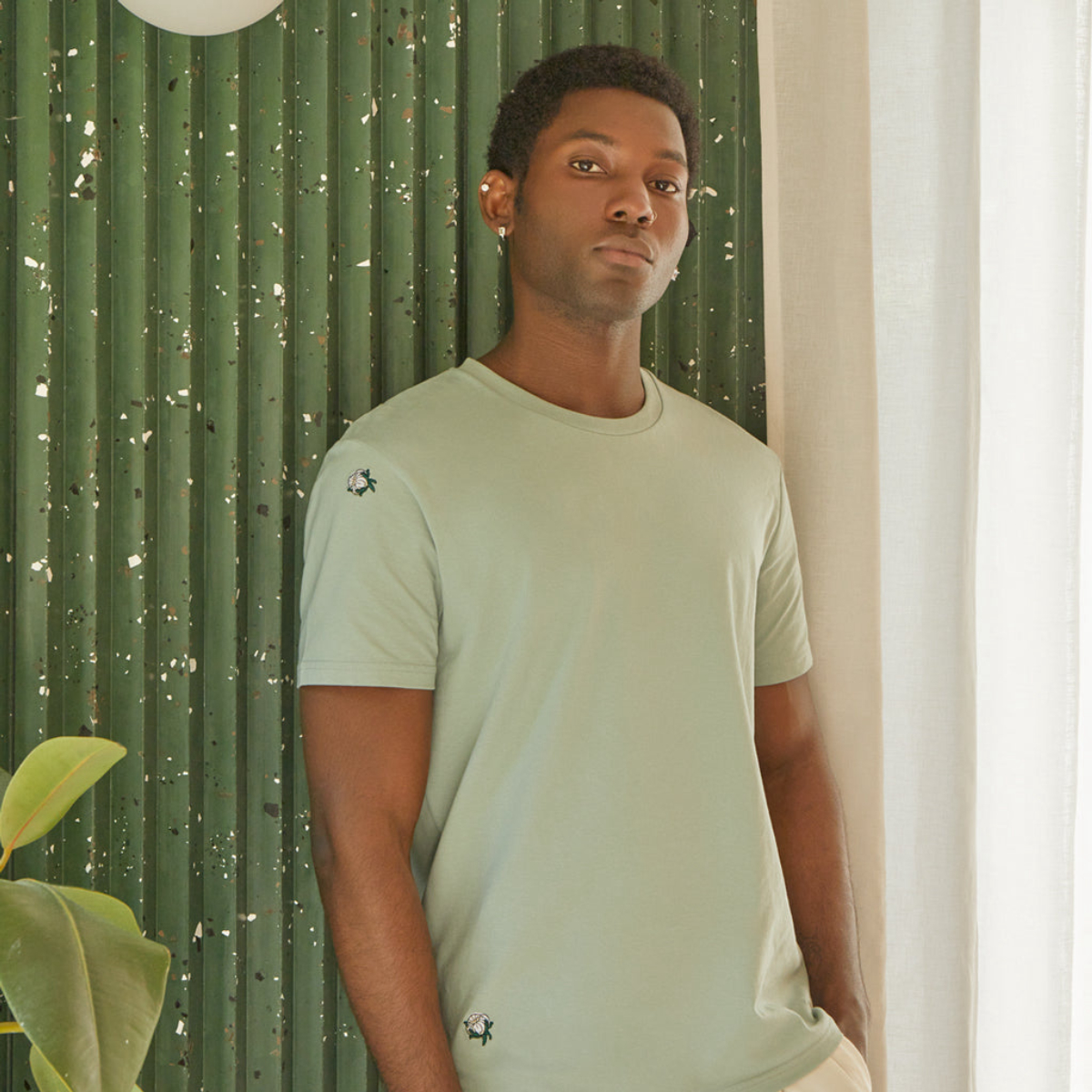 Cotton T-Shirt Aloe | INGMARSON