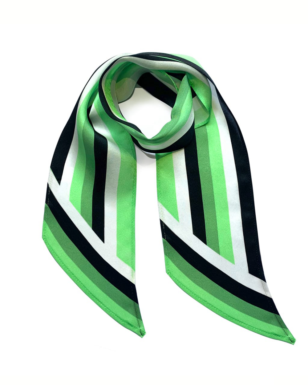 navy and green scarf